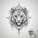 Tattoo sketch линия с градиентом – tattoo sketch (№1758142569_0, 17.09.2025 20:56) — tattoovalue.net