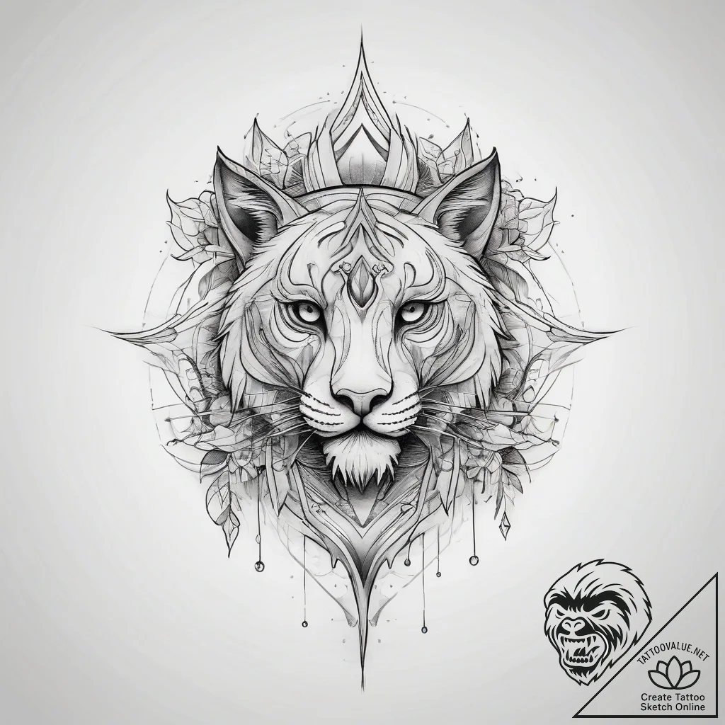Tattoo sketch линия с градиентом - tattoo sketch (№1758142569_0, 17.09.2025 20:56) — tattoovalue.net