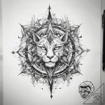 Tattoo sketch cosmic fable, concept art for t… – tattoo sketch (№1758143189_0, 17.09.2025 21:06) — tattoovalue.net