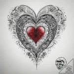 Tattoo sketch lace heart, tattoo line art, on… – tattoo sketch (№1758145009_0, 17.09.2025 21:36) — tattoovalue.net