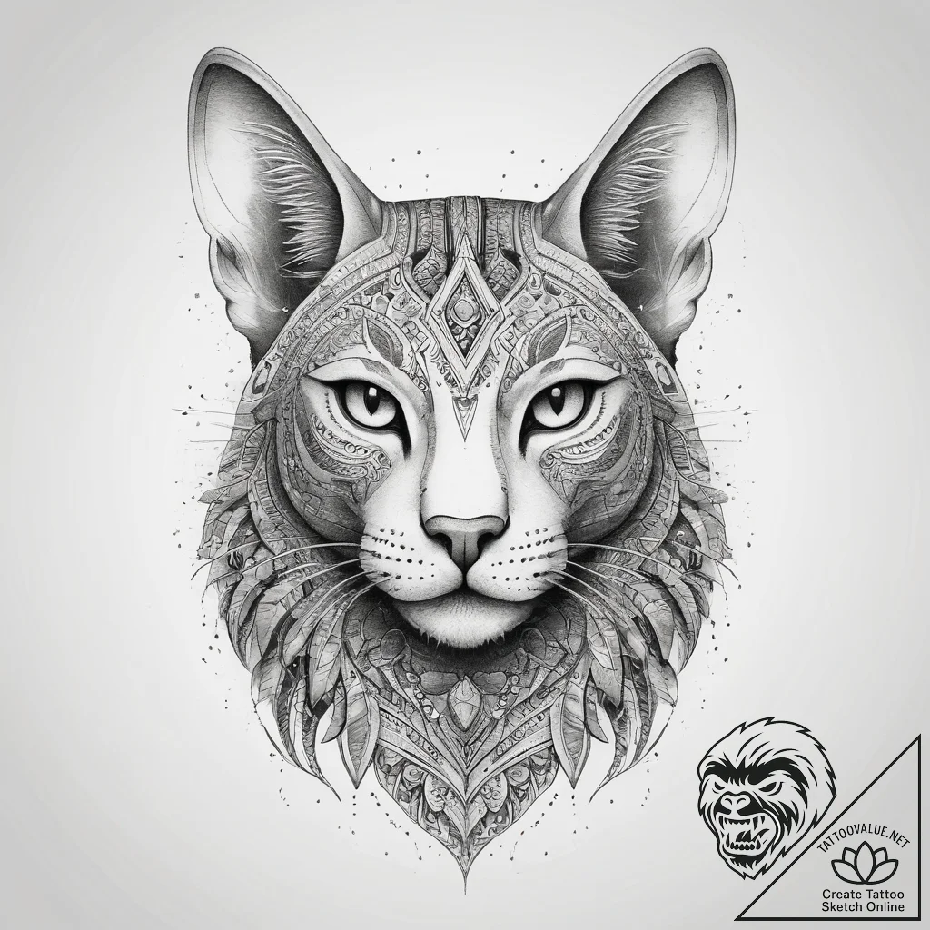 Tattoo sketch bastet, tattoo drawing outline,... - tattoo sketch (№1758145447_0, 17.09.2025 21:44) — tattoovalue.net