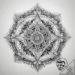 Tattoo sketch cosmic life, tattoo line art, o… – tattoo sketch (№1758150666_0, 17.09.2025 23:11) — tattoovalue.net