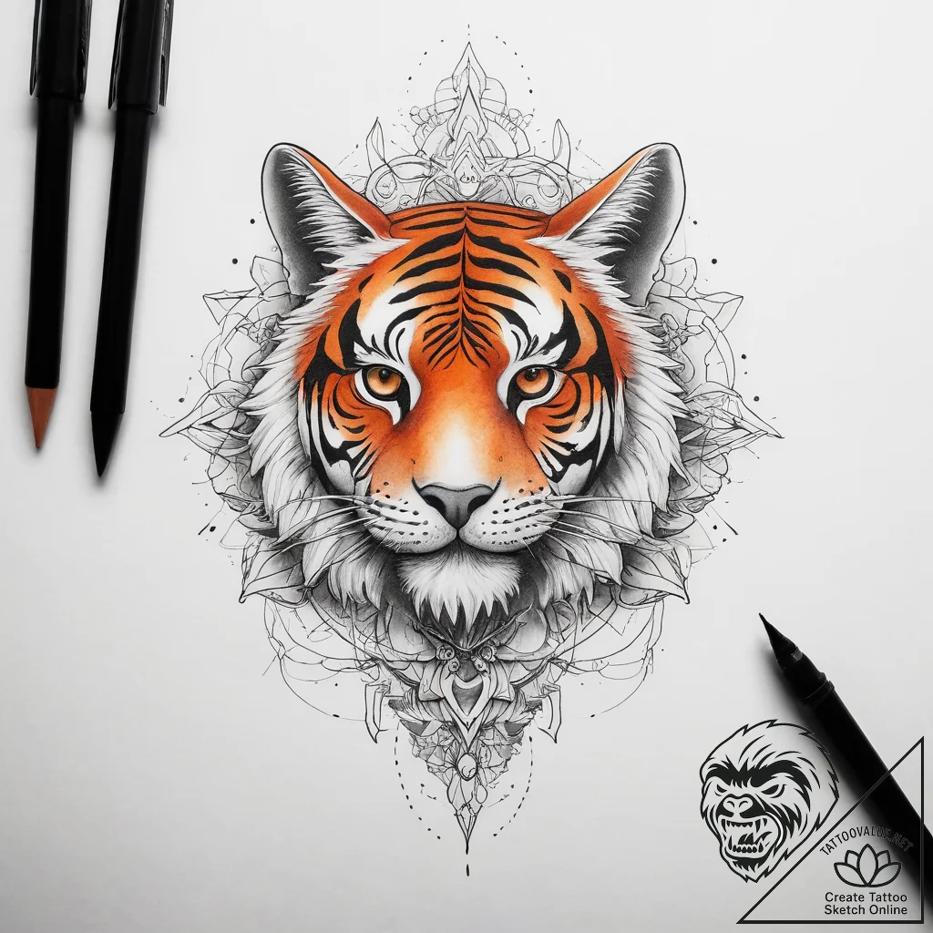 Tattoo sketch orange - tattoo sketch (№1758151877_0, 17.09.2025 23:31) — tattoovalue.net