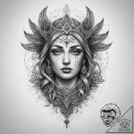 Tattoo sketch holy foundation, concept art fo… – tattoo sketch (№1758152465_0, 17.09.2025 23:41) — tattoovalue.net