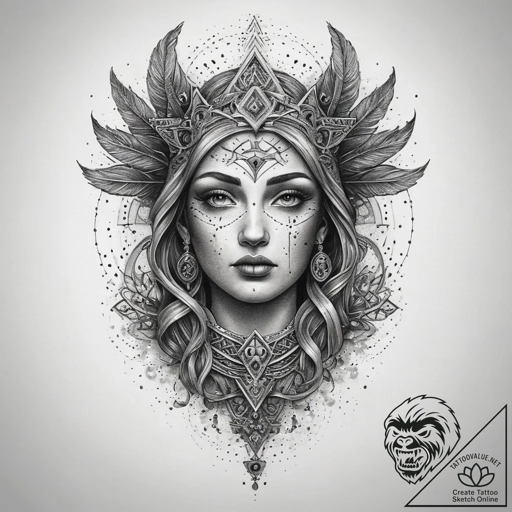 Tattoo sketch holy foundation, concept art fo... - tattoo sketch (№1758152465_0, 17.09.2025 23:41) — tattoovalue.net