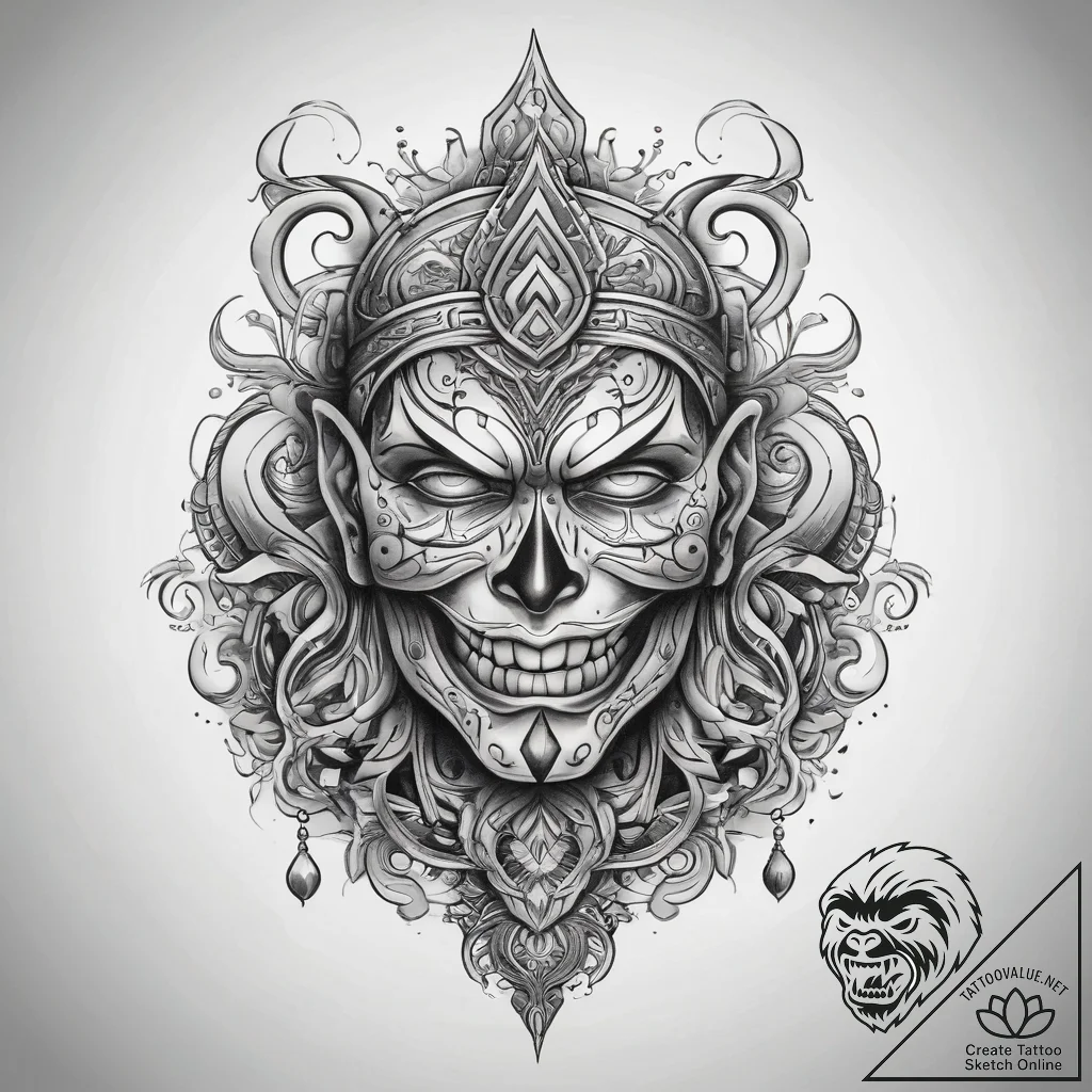Tattoo sketch divine minister, tattoo sketch... - tattoo sketch (№1758152862_0, 17.09.2025 23:47) — tattoovalue.net