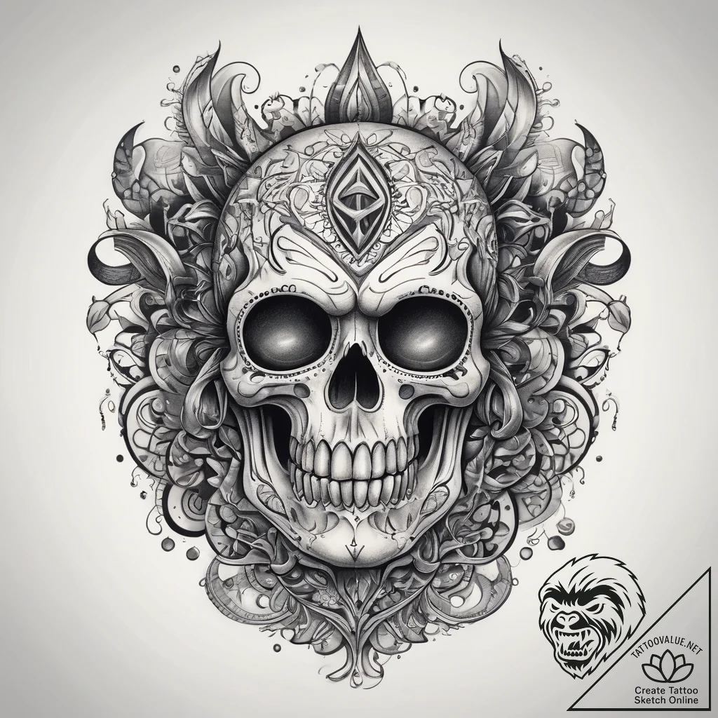 Tattoo sketch black, ink illustration for tat... - tattoo sketch (№1758153453_0, 17.09.2025 23:57) — tattoovalue.net