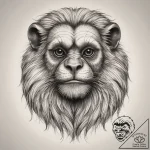 Tattoo sketch tamarin, artistic tattoo sketch… – tattoo sketch (№1758156443_0, 18.09.2025 00:47) — tattoovalue.net
