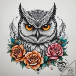 Tattoo sketch neo-traditional филин, artistic… – tattoo sketch (№1758157045_0, 18.09.2025 00:57) — tattoovalue.net