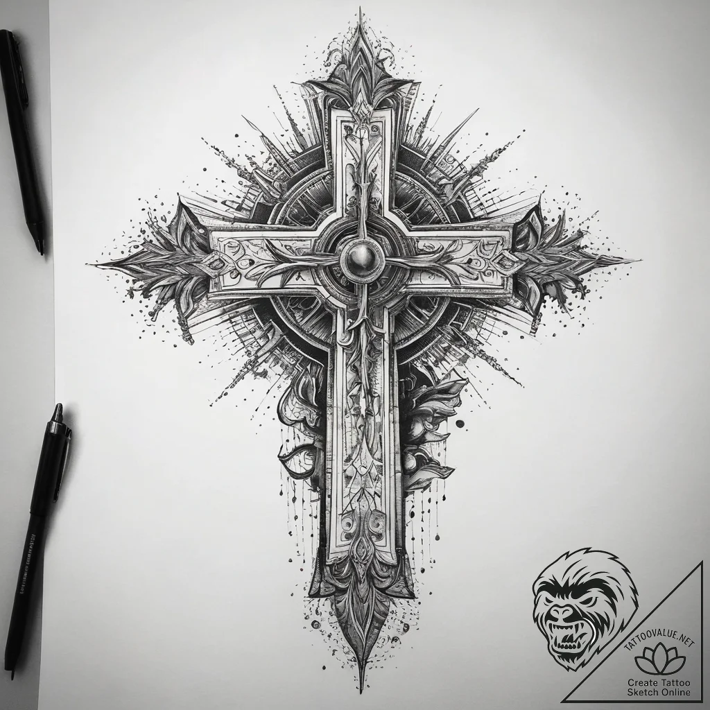 Tattoo sketch cosmic soul, tattoo line art, d... - tattoo sketch (№1758158830_0, 18.09.2025 01:27) — tattoovalue.net