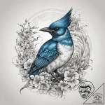 Tattoo sketch stellar’s jay, tattoo flash she… – tattoo sketch (№1758160044_0, 18.09.2025 01:47) — tattoovalue.net