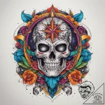 Tattoo sketch cosmic legend, ink illustration… – tattoo sketch (№1758160242_0, 18.09.2025 01:50) — tattoovalue.net