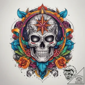 Tattoo sketch cosmic legend, ink illustration… – tattoo sketch (№1758160242_0, 18.09.2025 01:50) — tattoovalue.net