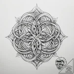 Tattoo sketch slavic knot with a spiral, tatt… – tattoo sketch (№1758162641_0, 18.09.2025 02:30) — tattoovalue.net