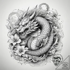 Tattoo sketch mirage, tattoo line art, black… – tattoo sketch (№1758163833_0, 18.09.2025 02:50) — tattoovalue.net