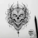 Tattoo sketch color, tattoo line art, blackwo… – tattoo sketch (№1758164030_0, 18.09.2025 02:53) — tattoovalue.net