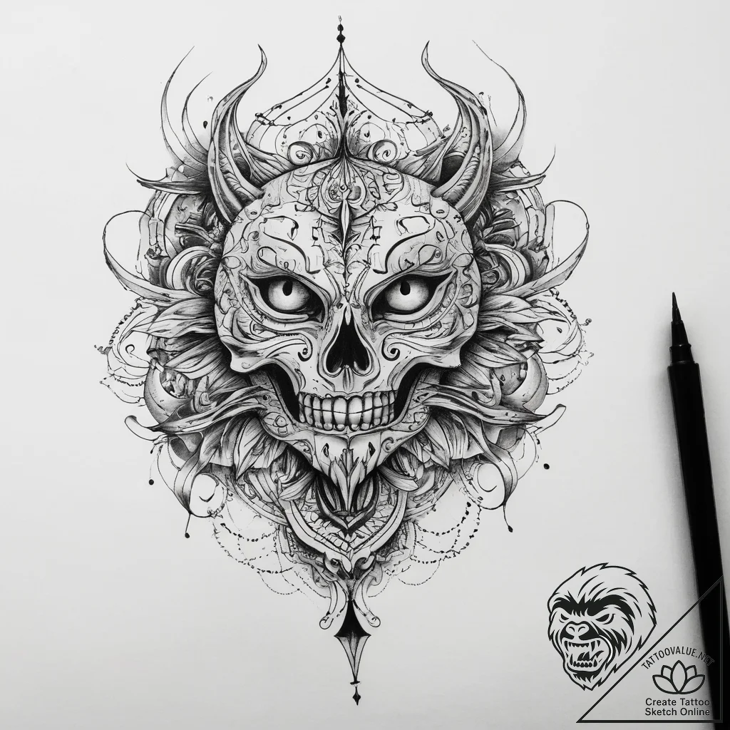 Tattoo sketch color, tattoo line art, blackwo... - tattoo sketch (№1758164030_0, 18.09.2025 02:53) — tattoovalue.net