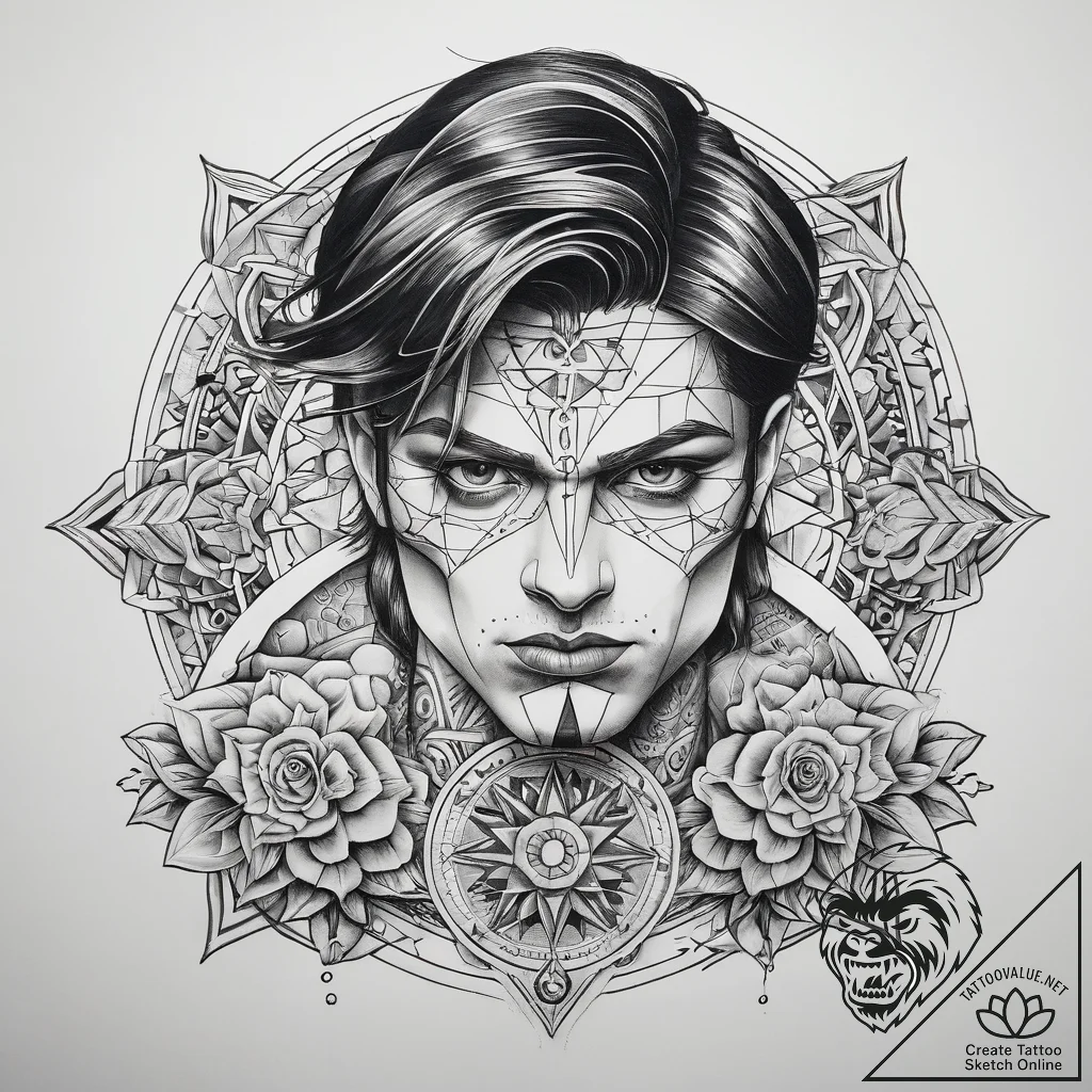 Tattoo sketch pretty boy floyd with a gun, ta... - tattoo sketch (№1758164826_0, 18.09.2025 03:07) — tattoovalue.net