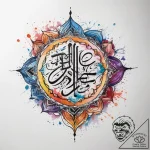 Tattoo sketch bismillah calligraphy, ink illu… – tattoo sketch (№1758165634_0, 18.09.2025 03:20) — tattoovalue.net