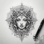 Tattoo sketch cosmic legend, tattoo sketch de… – tattoo sketch (№1758167027_0, 18.09.2025 03:43) — tattoovalue.net
