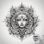 Tattoo sketch cosmic creation, ink illustrati… – tattoo sketch (№1758167623_0, 18.09.2025 03:53) — tattoovalue.net