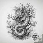 Tattoo sketch slavic embroidery pattern with… – tattoo sketch (№1758170193_0, 18.09.2025 04:36) — tattoovalue.net