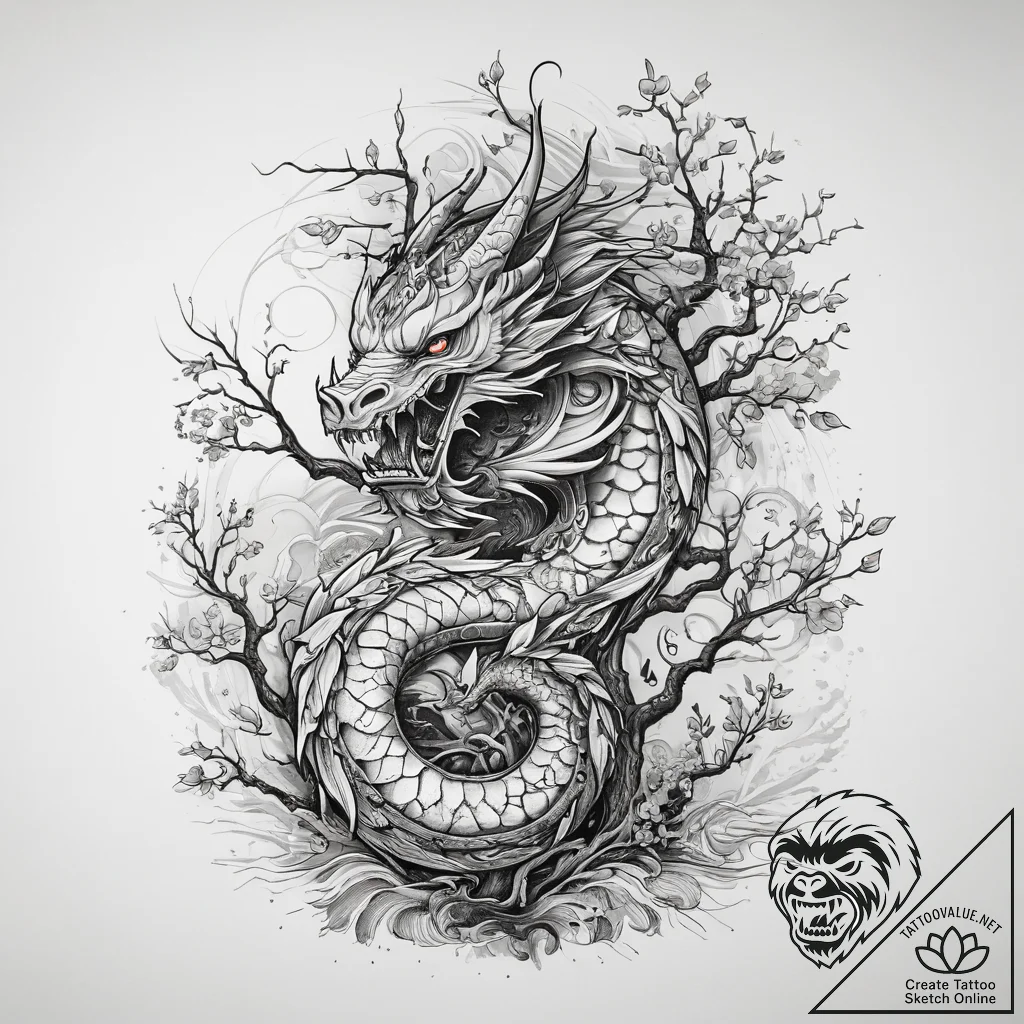 Tattoo sketch slavic embroidery pattern with... - tattoo sketch (№1758170193_0, 18.09.2025 04:36) — tattoovalue.net