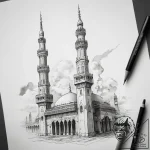 Tattoo sketch kaaba and minaret, tattoo drawi… – tattoo sketch (№1758171572_0, 18.09.2025 04:59) — tattoovalue.net