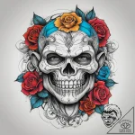Tattoo sketch troll with a rock, ink illustra… – tattoo sketch (№1758171767_0, 18.09.2025 05:02) — tattoovalue.net