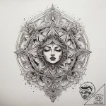 Tattoo sketch cosmic ground, tattoo flash she… – tattoo sketch (№1758172937_0, 18.09.2025 05:22) — tattoovalue.net