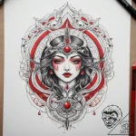 Tattoo sketch cosmic plane, tattoo flash shee… – tattoo sketch (№1758173718_0, 18.09.2025 05:35) — tattoovalue.net