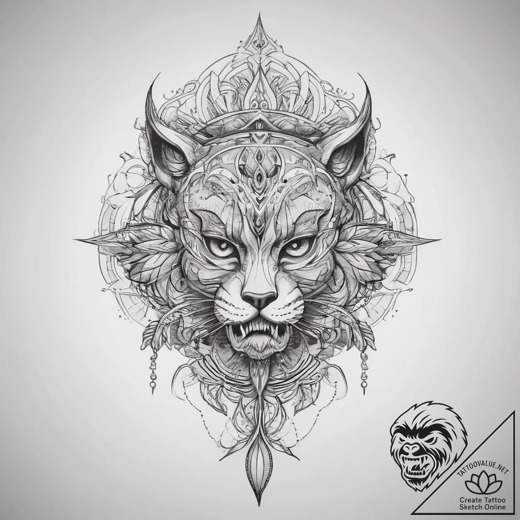 Tattoo sketch duplicate, concept art for tatt... - tattoo sketch (№1758173913_0, 18.09.2025 05:38) — tattoovalue.net