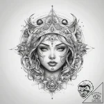 Tattoo sketch cosmic land – tattoo sketch (№1758174500_0, 18.09.2025 05:48) — tattoovalue.net