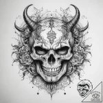 Tattoo sketch nightmare – tattoo sketch (№1758177235_0, 18.09.2025 06:33) — tattoovalue.net