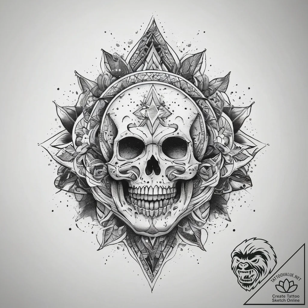 Tattoo sketch cosmic beginning, tattoo sketch... - tattoo sketch (№1758177431_0, 18.09.2025 06:37) — tattoovalue.net