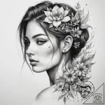 Tattoo sketch nature – tattoo sketch (№1758178230_0, 18.09.2025 06:50) — tattoovalue.net