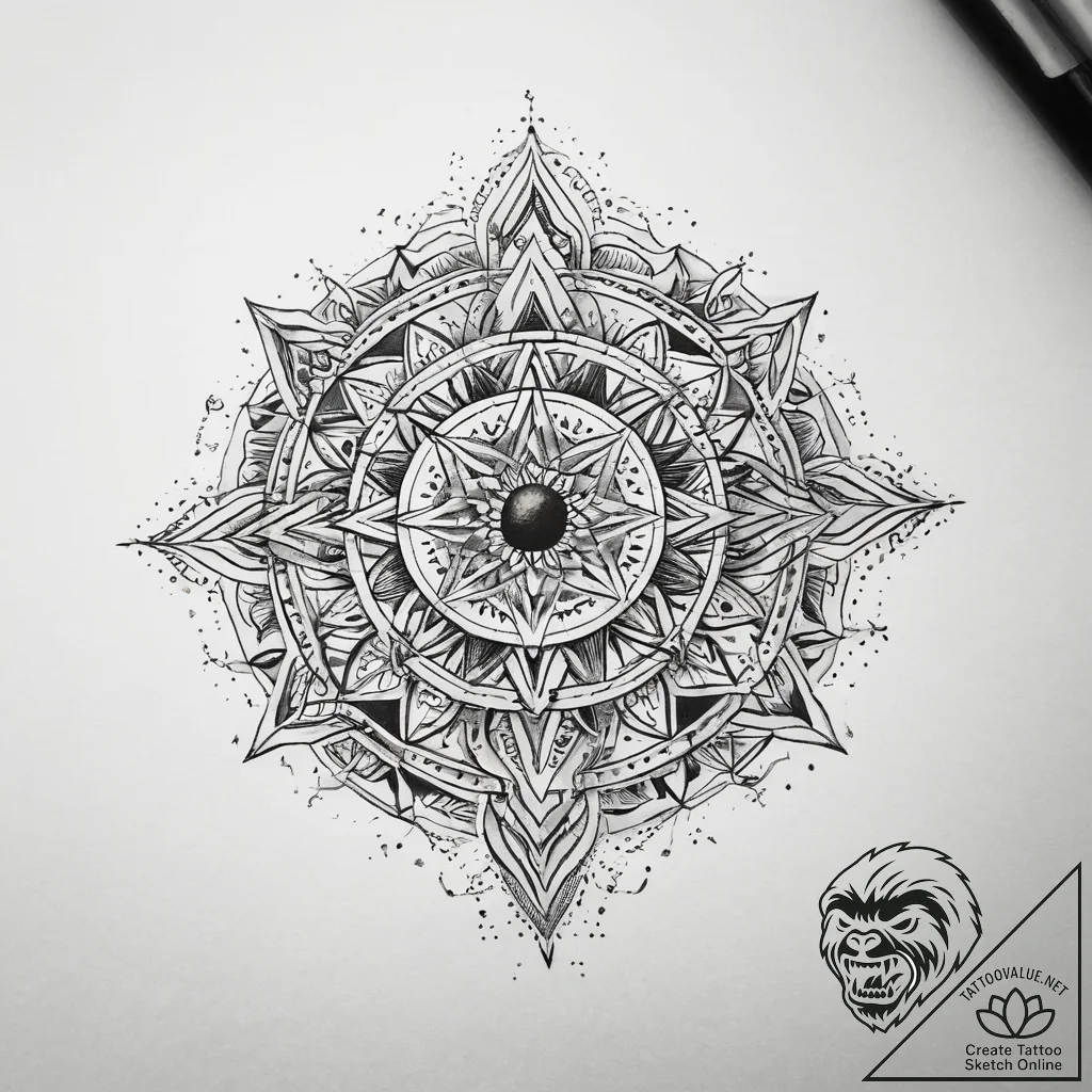 Tattoo sketch cosmic soul, tattoo flash sheet... - tattoo sketch (№1758178431_0, 18.09.2025 06:53) — tattoovalue.net