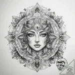 Tattoo sketch divine fresco, concept art for… – tattoo sketch (№1758180469_0, 18.09.2025 07:27) — tattoovalue.net