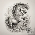 Tattoo sketch equestrian a horse with a rider… – tattoo sketch (№1758181075_0, 18.09.2025 07:37) — tattoovalue.net