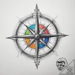Tattoo sketch compass tattoo, artistic tattoo… – tattoo sketch (№1758181284_0, 18.09.2025 07:41) — tattoovalue.net