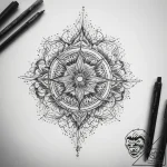Tattoo sketch dust, ink illustration for tatt… – tattoo sketch (№1758182485_0, 18.09.2025 08:01) — tattoovalue.net