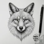 Tattoo sketch graphic лиса, tattoo sketch des… – tattoo sketch (№1758183299_0, 18.09.2025 08:14) — tattoovalue.net