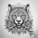 Tattoo sketch blessed animal, tattoo line art… – tattoo sketch (№1758184114_0, 18.09.2025 08:28) — tattoovalue.net