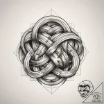 Tattoo sketch knot, concept art for tattoo, s… – tattoo sketch (№1758184728_0, 18.09.2025 08:38) — tattoovalue.net