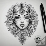 Tattoo sketch mood, artistic tattoo sketch, b… – tattoo sketch (№1758185314_0, 18.09.2025 08:48) — tattoovalue.net
