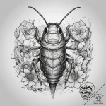 Tattoo sketch cockroach, tattoo sketch design… – tattoo sketch (№1758185510_0, 18.09.2025 08:51) — tattoovalue.net
