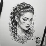 Tattoo sketch braid, concept art for tattoo,… – tattoo sketch (№1758187670_0, 18.09.2025 09:27) — tattoovalue.net