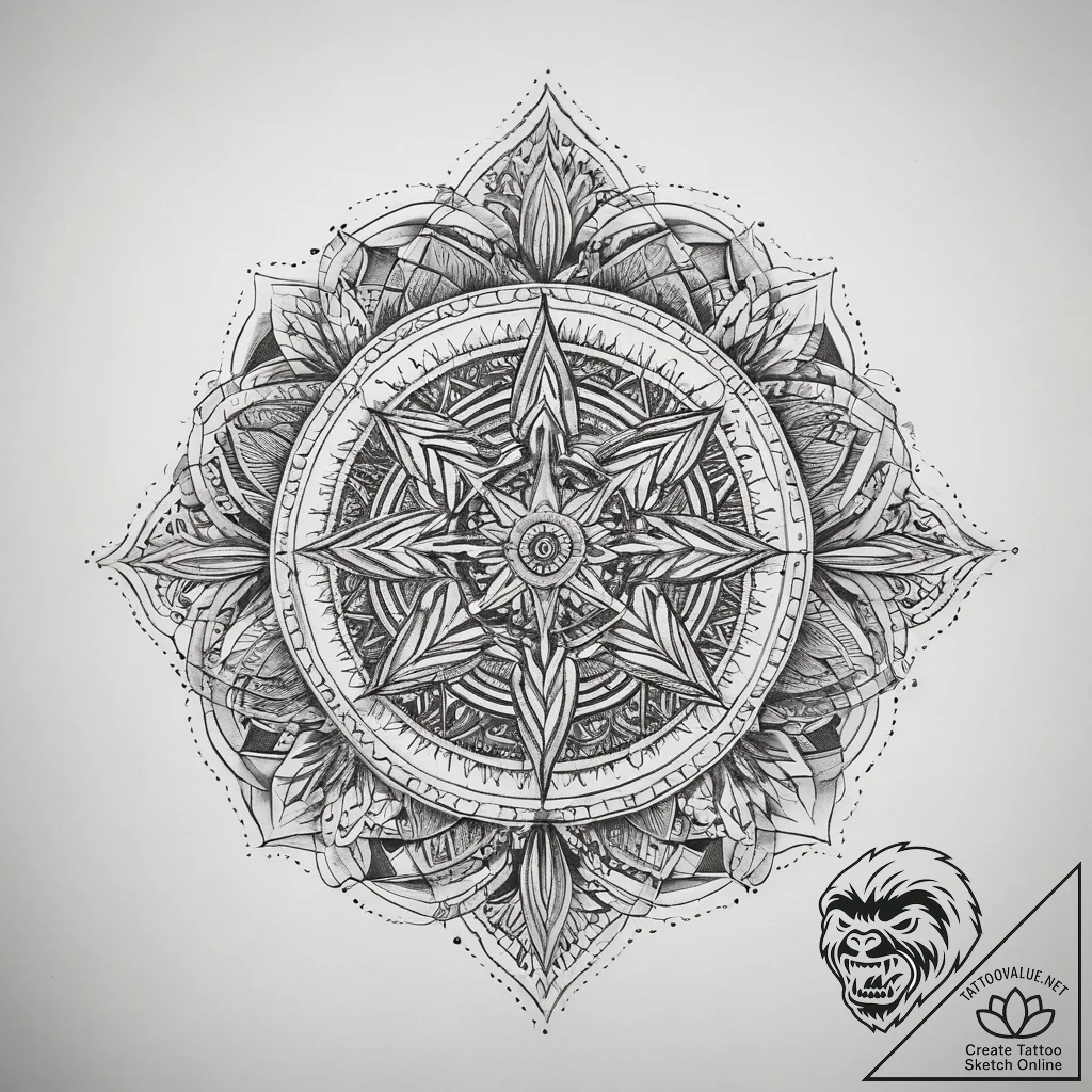 Tattoo sketch riddle, ink illustration for ta... - tattoo sketch (№1758187867_0, 18.09.2025 09:31) — tattoovalue.net