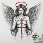 Tattoo sketch angel, tattoo sketch design, de… – tattoo sketch (№1758188257_0, 18.09.2025 09:37) — tattoovalue.net