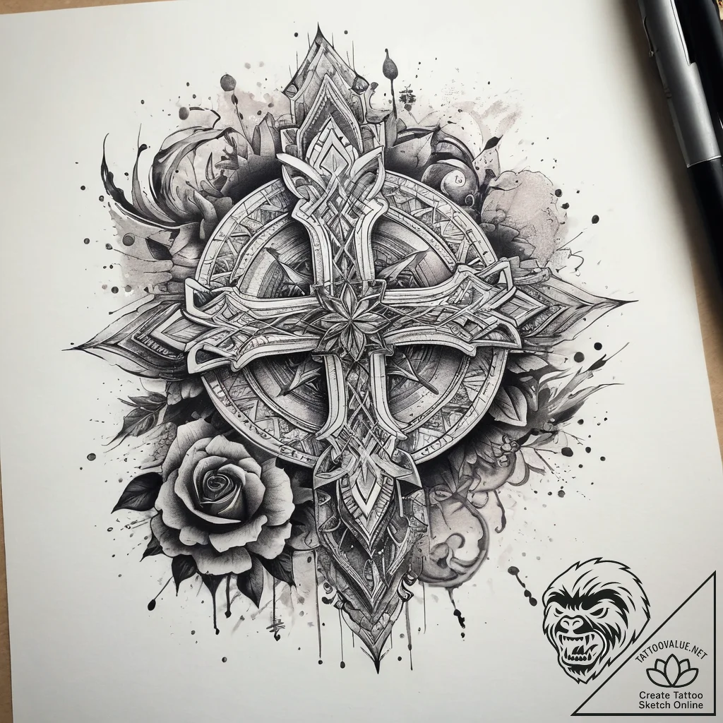 Tattoo sketch universe, concept art for tatto... - tattoo sketch (№1758189042_0, 18.09.2025 09:50) — tattoovalue.net